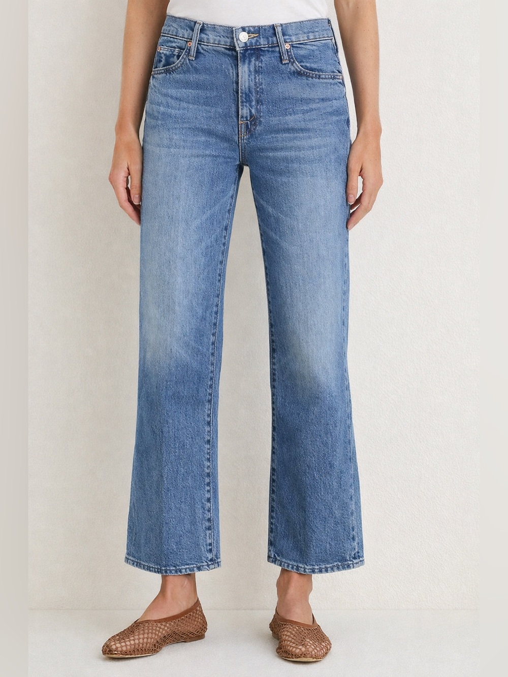 Mother The Kick It Ankle Jeans in Wash Birds Gone Wild Size 25 Mother Superior